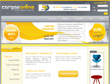 Tablet Screenshot of cargasonline.com.br